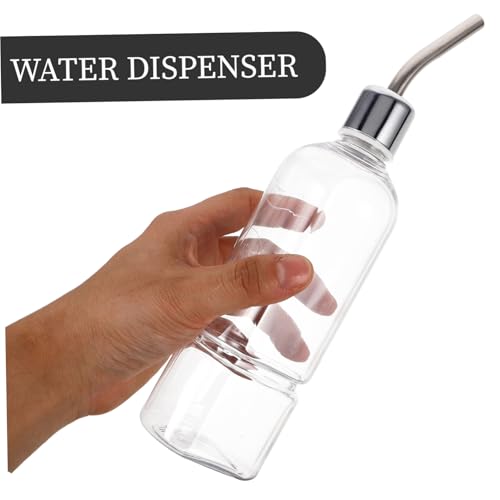 Yardwe Squirrel Pet Drinking Water Feeder Stainless Steel Automatic Dispenser for Small Animals Like Hamster Chinchilla Guinea Pig Easy to Install Leakproof