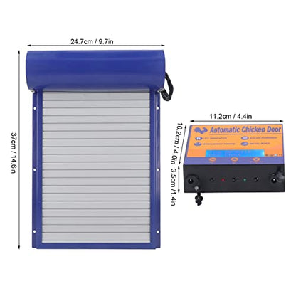 Automatic Chicken Coop Door Opener, Solar Powered Automatic Chicken Coop Door Daily Programmable Timer Control Chicken Coops Door for Chicken, Duck, Goose