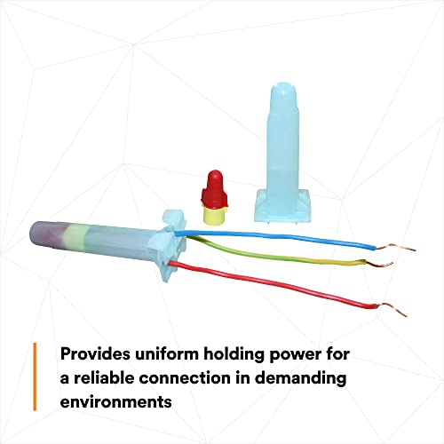 3M Direct Bury Splice Kit DBR/Y-6 (BULK), 18-10 AWG, UV-Resistant, Steel Spring, Flame Retardant Insulation, Box of 100 Splice Tubes and 100 R/Y Connectors - style: DBR/Y: Splice Bulk