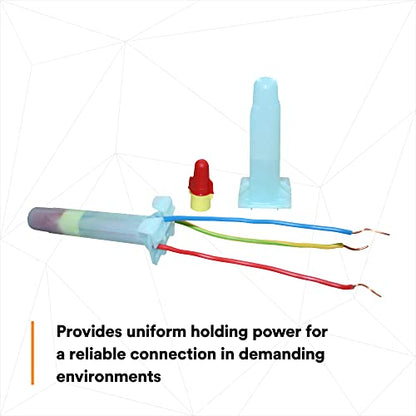 3M Direct Bury Splice Kit DBR/Y-6 (BULK), 18-10 AWG, UV-Resistant, Steel Spring, Flame Retardant Insulation, Box of 100 Splice Tubes and 100 R/Y Connectors - style: DBR/Y: Splice Bulk