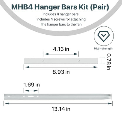 MHB4 Ventilation Fans Hanger Bar Kit for Broan-NuTone Invent Series Bath Exhaust Fans – Adjustable Exhaust Fan Mounting Bracket Set