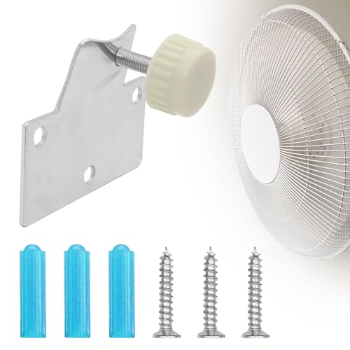Heavy Duty Fan Mounting Bracket, Solid Steel Wall Mount with Fastening Screws and Hidden Holder - with Locating Pin - 1 Set - color: With locating pin type