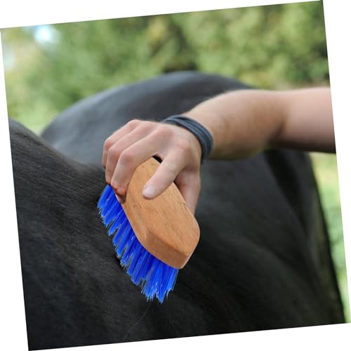 Kisangel Horse Grooming Brush Hard Bristles for Cleaning Multi-functional Design Cattle and Donkeys Lightweight and Portable Easy to Use for Grooming and Shedding