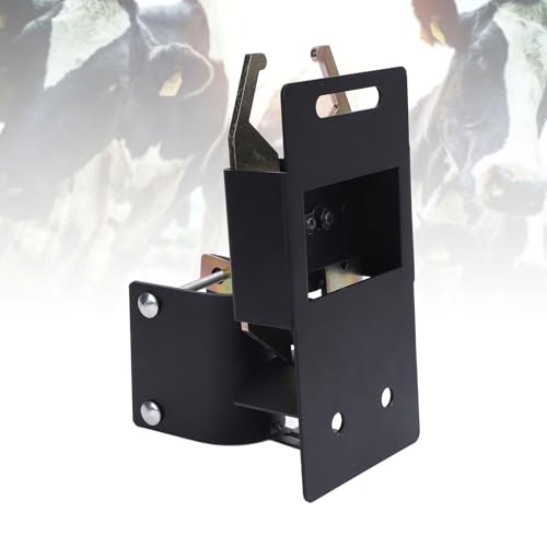 2 Way Lockable Gate Latch, Heavy Duty Farm Fence Latch, Steel Zinc Construction Livestock Gate Latch with Padlock Option for Ranches Horse Corrals and Cattle Enclosures
