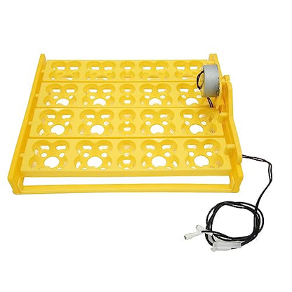 Egg Incubator Tray, Multifunction Automatic Egg Turner Incubator Tray Eggs Automatic Egg Turner Turning Tray for 16 Duck Eggs 16 Eggs 72 Quail Eggs Incubation (DC12V) - size: DC12V
