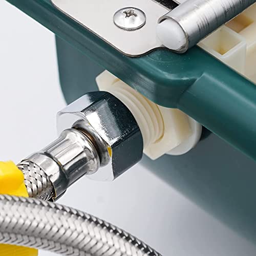 Automatic Waterer Cattle Water Bowls with Float Valve, Water Trough Cattle Drinking Waterer for Cattle Sheep Horse Pig Dog Farm Supplies,Green - color: Green