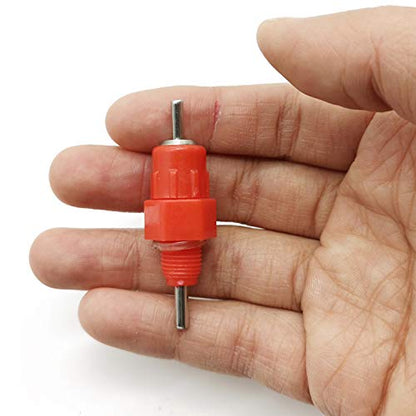 RONYOUNG 30PCS Automatic Chicken Water Nipple Drinker Feeders Poultry Hen Duck Screw Style Water Drink Feeder