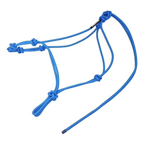 Horse Rope Training Halter - 4 Knot 1/4" Stiff Halter Cord - Used by Famous Trainers Multiple Sizes Multiple Colors - color: Blue, size: Weanling