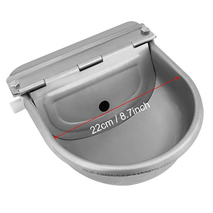 Stainless Steel Automatic Waterer Water Bowl with Valve for Livestock,Horse,Dog,Goat,Pig,Chicken,Animals Drinking Water Trough