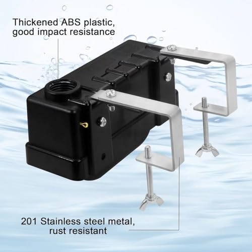 Fully Automatic Water Level Control Float Valve - Auto Fill Shut Off for Ponds, Aquariums, Livestock Troughs, Hydroponics & Reservoirs