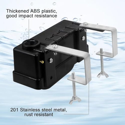 Fully Automatic Water Level Control Float Valve - Auto Fill Shut Off for Ponds, Aquariums, Livestock Troughs, Hydroponics & Reservoirs