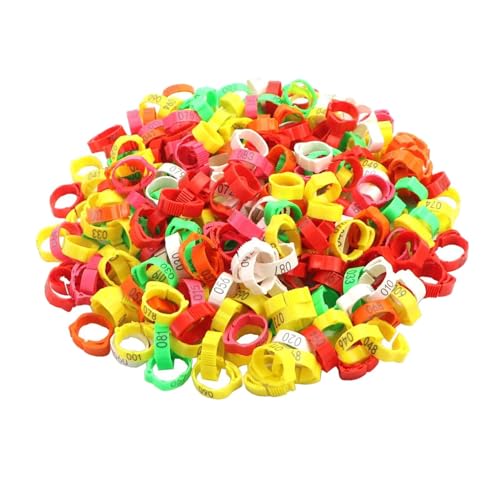 100x Poultry Foot Bands Chicken Leg Rings Adjustable Numbered Tag Markers Poultry Leg Bands Poultry Foot Rings for Chickens