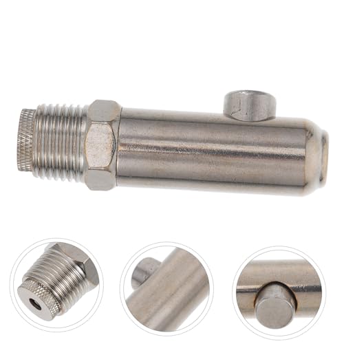 TOYANDONA -Splash Stainless Steel Pig Nipple Drinker Automatic Watering Nozzle for Heavy-Duty Livestock Waterer for Farm Use Splashproof Design for Clean Bedding