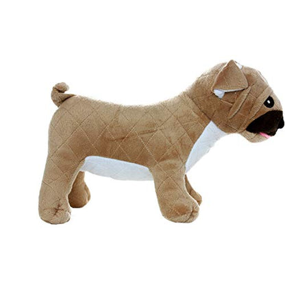 MIGHTY® 2 Pack Farm Animal: Pug Ultra Plush Dog Toys | Multiple Layers & Reinforced Seams , Washable and Floats , Mighty® Construction - color: 2PK Brown Pug