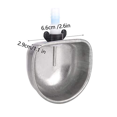 Rabbit Drinking Water Bowl,10 Sets Stainless Steel Rabbit Drinker,Rabbit Breeding Equipment Anti Scratch Stainless Steel Nipple Drinking(Fission) - size: fission