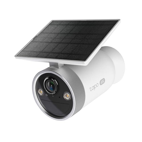 Tapo MagCam 4K Outdoor Wireless Security Camera - Battery with Integrated Solar, Magnetic Mount, Person/Vehicle Detection, 24/7 Capture, Subscription-Free Local Storage or Optional Cloud, C465 - color: White, size: 1-Pack, style: 4K Solar