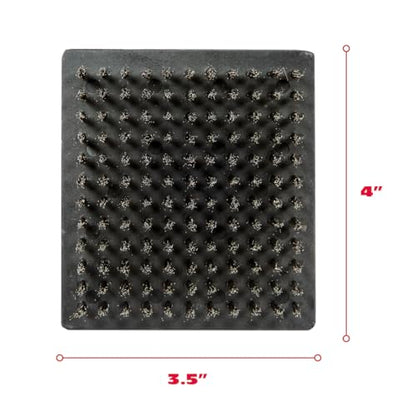 BBQ-AID 2-Pack Wire Grill Brush Replacement Heads, Grill Cleaning Bristle Brush - Screwdriver Included, for 2024 Model Grill Brush and Scraper. No Scratch Cleaning for Any Grill: Char Broil & Ceramic - color: Grill Brush Replacement Head