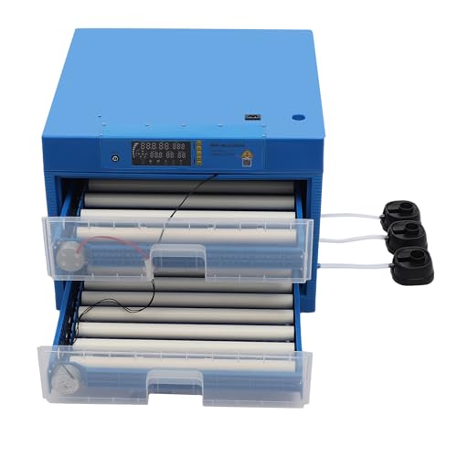 128 Eggs Incubator, Intelligent Automatic Egg Rotating Incubator with Auto Turning and Temperature Humidity Control, Automatic Digital Poultry Hatcher Machine for Chicken Duck Quail Eggs - size: 128 Eggs