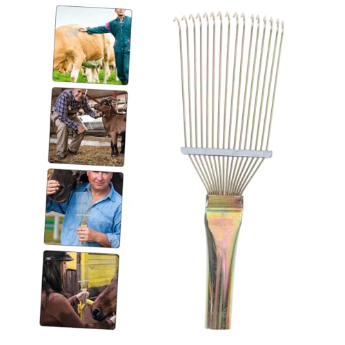 SUPVOX 2Pcs Horse Grooming Brush Durable Horse Shedding Tool for Pet Hair Removal Lightweight and Comfortable Grip for and Livestock Grooming