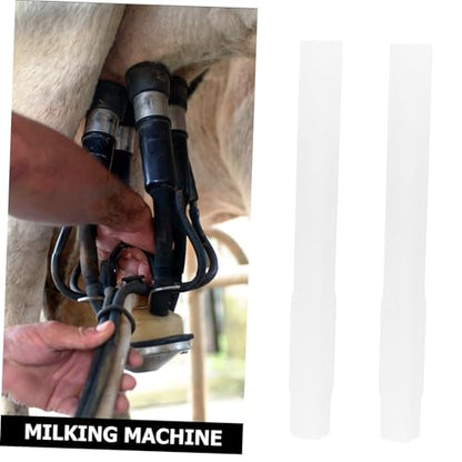 4pcs Replacement Milking Machine Tubing Rubber Milk Lines Leakproof Suction Tubes for Farm Use