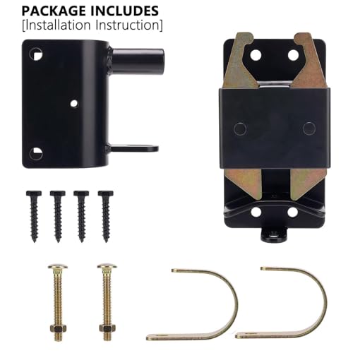 2 Way Lockable Gate Latch Heavy Duty Steel Livestock Gate Latch 7.60x4.00inch for Pastures Ranches Horse Corrals