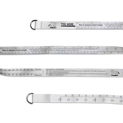 2.5 M Height Weight Measuring Tool Portable Body Weight Tape for Farm Animals