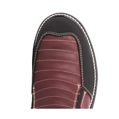 King Welt Ultra Flex 6" 338 Zipper Double Density Lightweight Men Work Boots - color: Wine, size: 8
