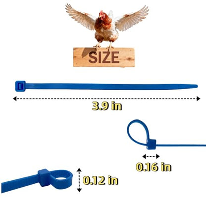 Vibrant 480Pcs Chick Chicken Leg Bands - Easily Identify Your Poultry with Colorful Leg Bands -Durable and Bright Colors Long-Lasting Visibility - Perfect for Chicken, Duck, and Goose Owners