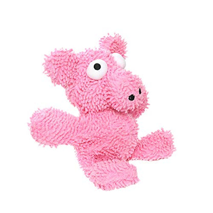MIGHTY® 2 Pack Microfiber Medium Pig Dog Toys | Ultra Durable Plush Toy with Multiple Layers & Reinforced Seams , Washable and Floats , Mighty® Construction - color: 2PK Pink Pig