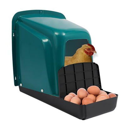 5 Pack Roll Away Egg Collection Trays,Chicken Laying Boxes, Ventilated,Chicken Nesting Boxes,Roll Out Laying Boxes for Hens,Egg Nesting Box for Hen Coops, Backyard Poultry Farms