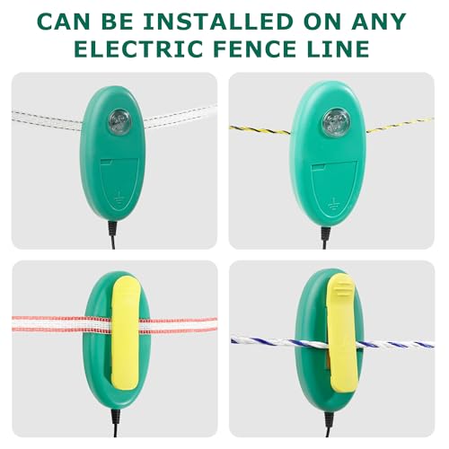 2 Pack Detects Electric Fence Energizer Pulse Flash Signal LED Light | Tester Indicator for pulsed energizers | Alert Device That Clips to Wire or Tape Fences - style: 2 Pack