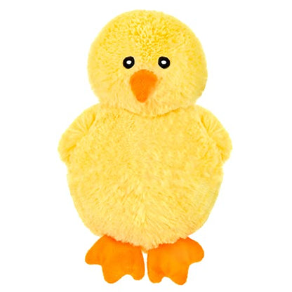 Giftable World 7.5 Inch Plush Pet Toy Bunny with 5 Inch Squeaky Bouncy Ball and Crinkle Ears (Quack & Leaping Frog) - color: Quack & Leaping Frog