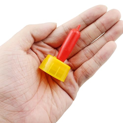 TAODAN 12PCS 2.4 Inch Silicone Lamb Pacifier Feeder Livestock Feeding and Watering Supplies Suitable for Mammals