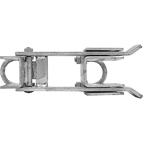 Jake Sales Chain Link Commercial Strong Arm Double Gate Latch - Latches Two Gates Together Without The Need of a Drop Rod - Chain Link Double Gate Latch for 1-5/8inches Thru 2inches Gate Frames - size: Commercial - Each