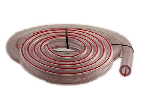 Milk Hose/Tube Transparent Food Grade For Cow Or Goat Milking Machines 8 Ft Long (5/8 Inch ID) With 8 FT Pulsator Hose By Melasty