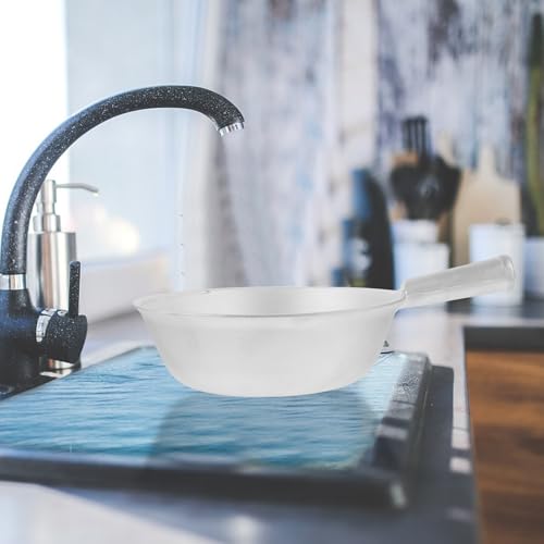 Retro Aluminum Water Scoop Short Handle Deep Feed Ladle Thickened Water Spoon for Livestock Feeding and Kitchen Use Style
