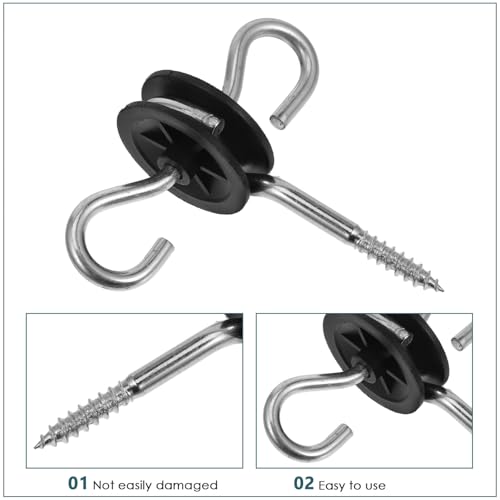 POPETPOP 4pcs Fence Kit Accessories Gate Handles Insulators Conductive Spring for Farm Garden