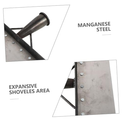 Ciieeo Heavy Duty Manganese Steel Farm Cleaning Shovel 38cm – Poultry and Livestock Manure Removal Scraper for Barn and Pasture Cleaning