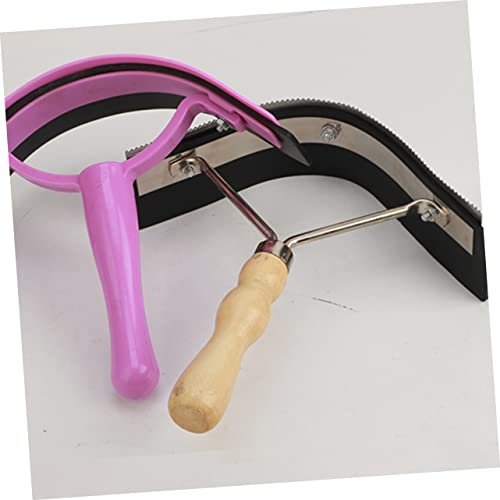 TOYANDONA Horse Brush Cattle Brush Horse Comb Stainless Steel Curry Comb Grooming Tool