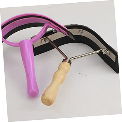 TOYANDONA Horse Brush Cattle Brush Horse Comb Stainless Steel Curry Comb Grooming Tool