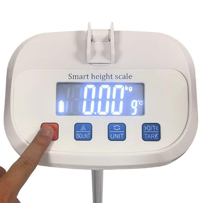 Digital Medical Scale,Professional Height and Weight Physicians Scale for Hospital, School, Beauty Salon.Measuring Range: 0.44 lbs - 400 lbs,2.3 ft - 6.9 ft. - size: 400lbs