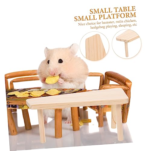 BESPORTBLE Wooden Small Pet Platform for Chickens Multi-Purpose Resting Spot Safe Wooden Material for Guinea Pigs and Small Pets Private Space for Rest and Play