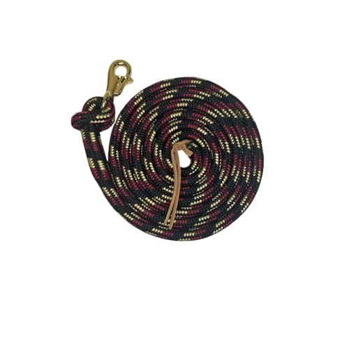 Kensington Ballistic Nylon Clinician Training Lead - 15" ft Training Lead - Tear-Resistant, with Metal Hardware to Keep Lead Fastened - Heavy Duty Braided Lead with Quick Swivel Snap - color: Black, size: 15'