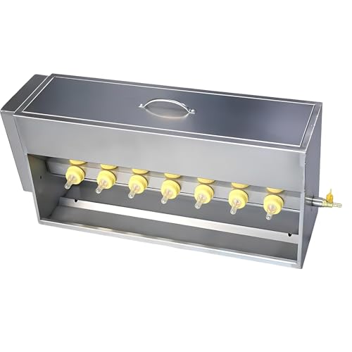 Piglet Feeding Station, Automatic Milk Feeder with 10 Nipples, Stainless Steel Cover and Valve, Ideal Livestock Milk Feeder for Piglets - size: 14Nipples