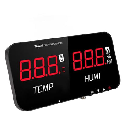 Industrial Temperature and Humidity Meter LED Display Greenhouse Hygrometer Thermometer for Home Office Industrial Settings