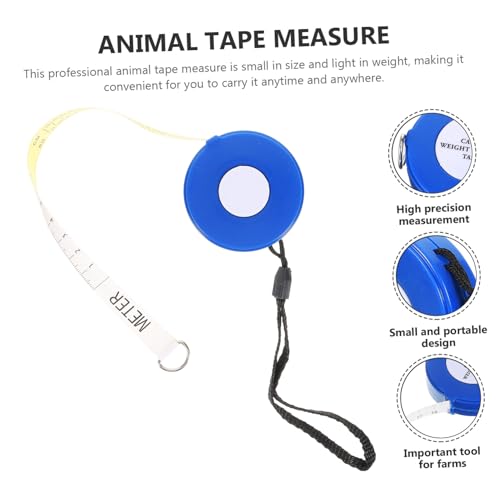 Goat Weight Tape Measure Cattle Weight Tape Measure Animal for Livestock Body Measurement Portable 2.5 Meter for Cattle Pig Goat Chest and Girth