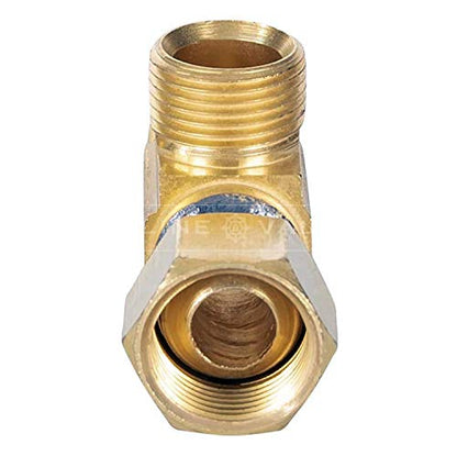 MIDLINE VALVE 73338-OM Add On Tee Fitting, Split Supply Line Outlet, 3/8 in. FIP COMP x MIP x Male Brass, 3/8 in. x 3/8"