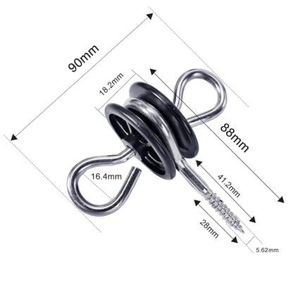 10 Pack Electric Fence Insulators, Wood Post Screw-in Anchors, 2-Ring Black Gate Handle Anchors