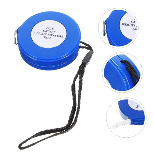 Animal Tape Measure 2.5m Blue Girth Tape for Cattle Pig Goat Horse Body Circumference Weight Measuring Tool for Livestock Farm Use Style