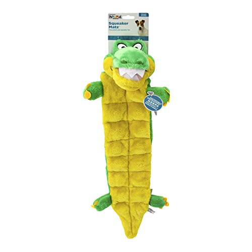 Outward Hound Squeaker Matz Plush Gator Dog Toy, XL - size: X Large (Pack of 1)